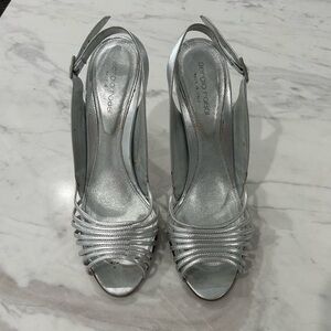 Sergio Rossi silver heels